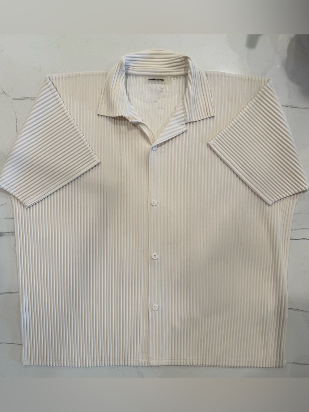 Manière De Voir Men’s Ribbed Button Down, Size XL/XXL, See Pics